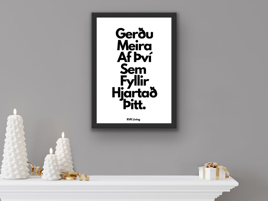 Gerðu Meira Plakat